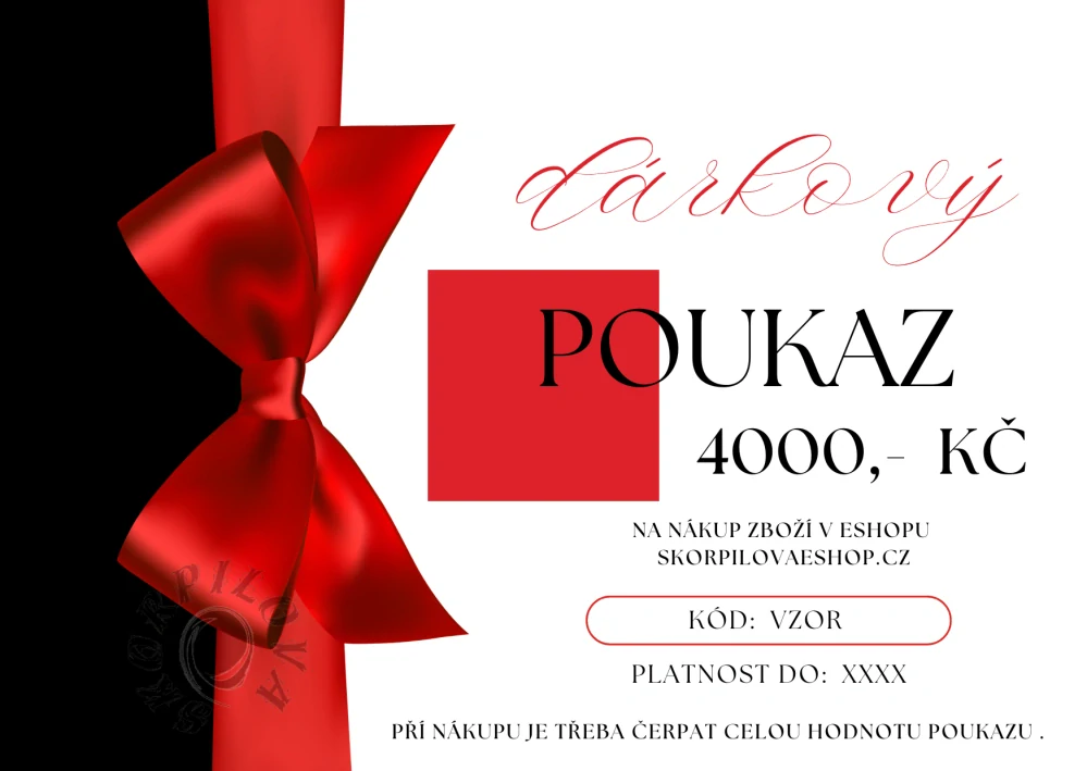 Dárkový poukaz 4000,-Kč
