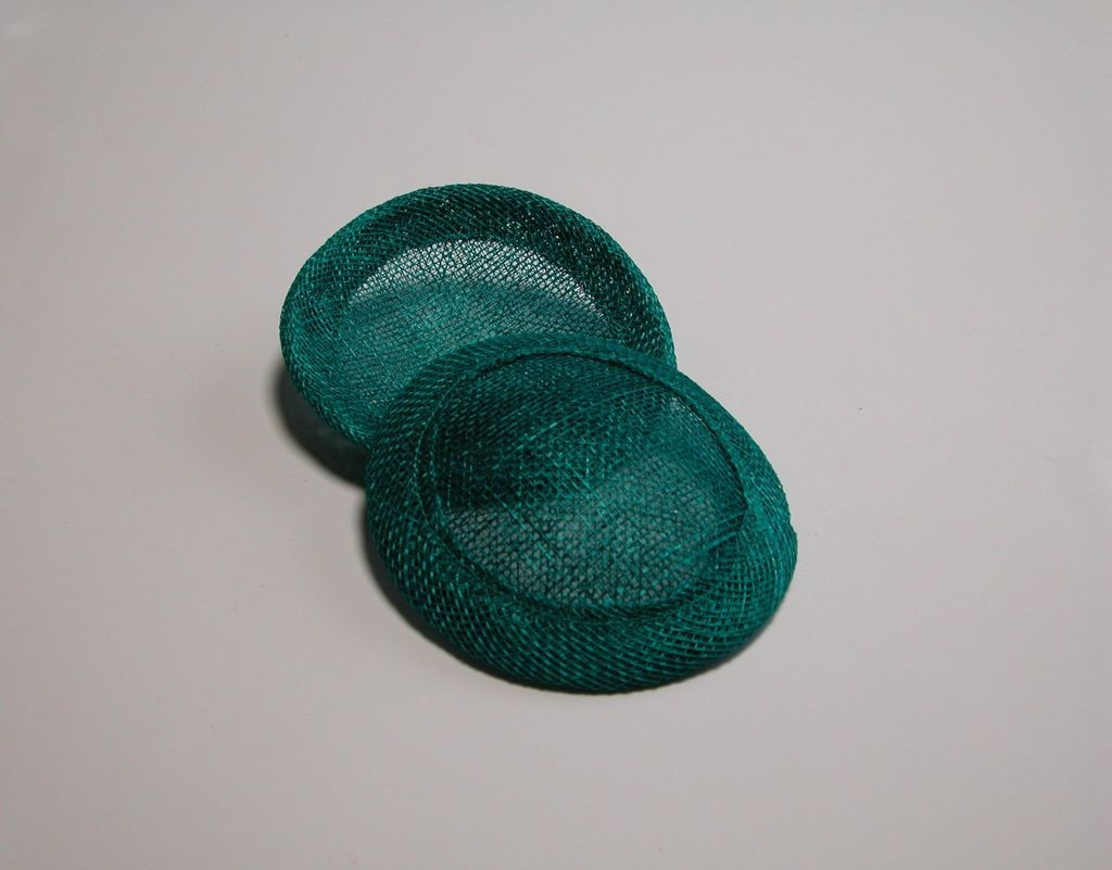 8 cm fascinátor petrol