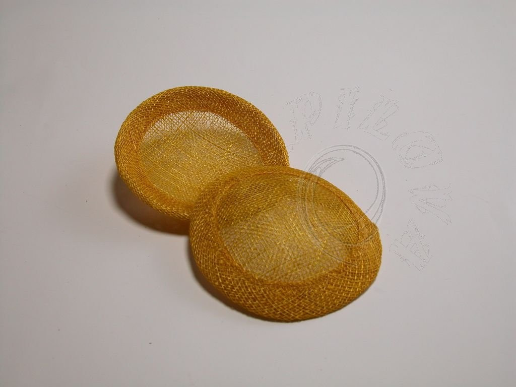 8 cm fascinátor žlutá
