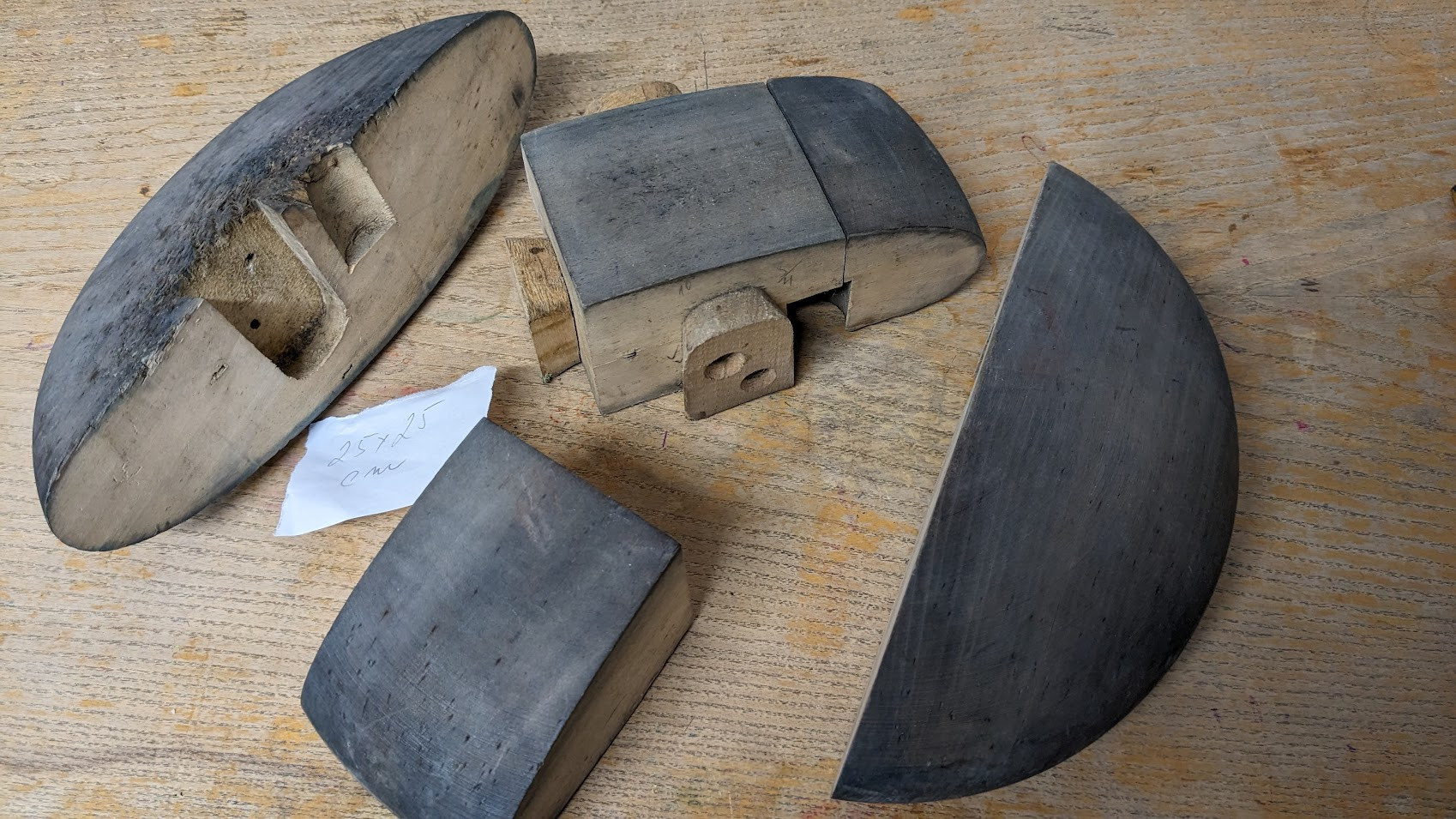 Modistická forma baret Vintage puzzle - skládací