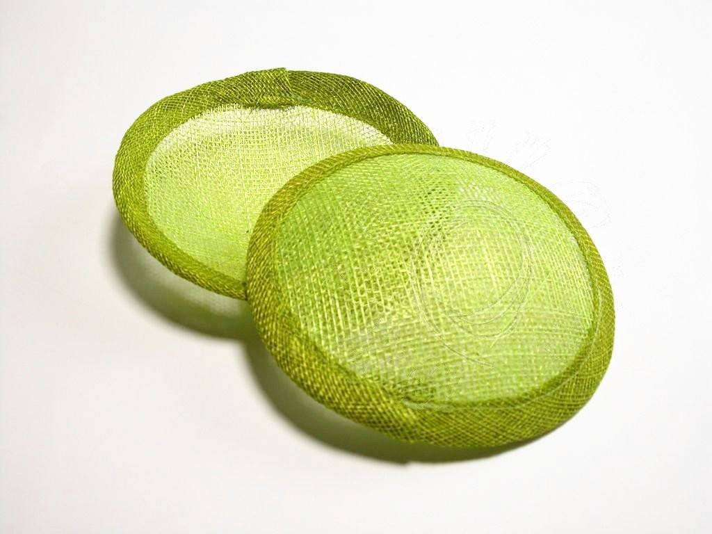Fascinátor základ velký 12 cm zelená jarní