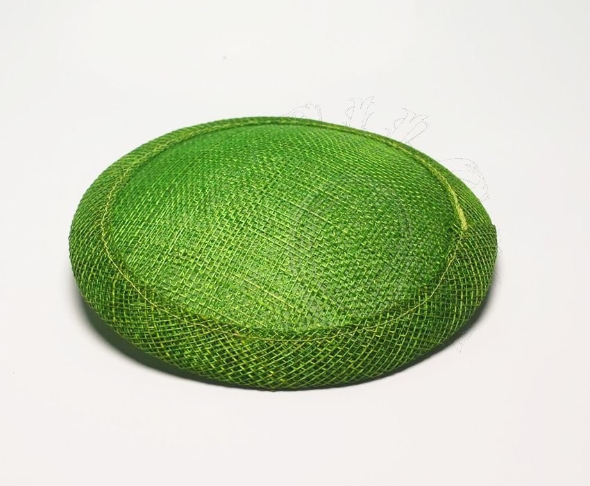 Fascinátor základ velký 12 cm zelená trávová
