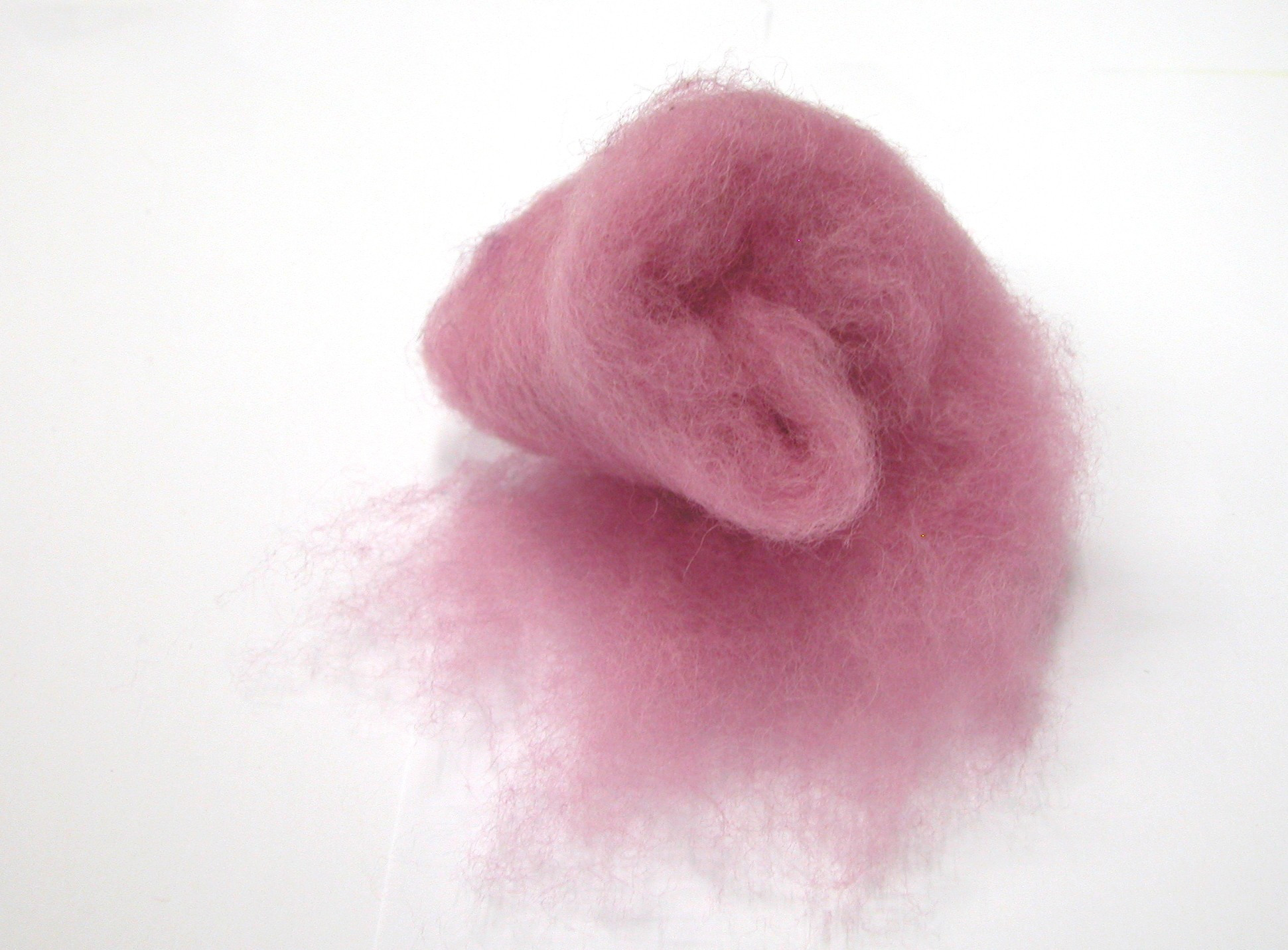 Mykaná vlna merino růžová světlá 6727