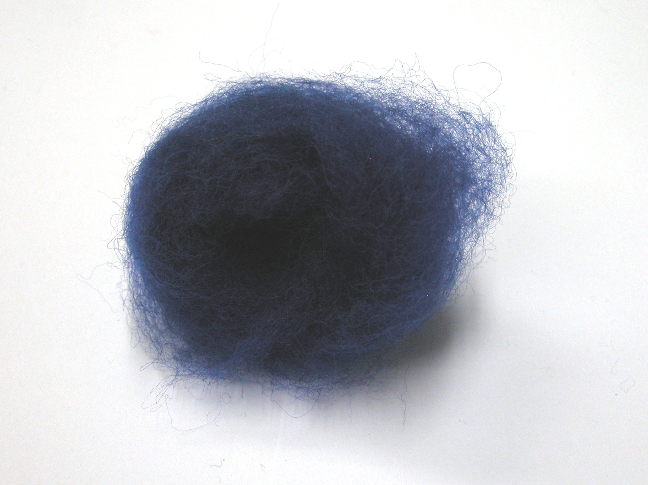 Mykaná vlna merino modrá safír sytá