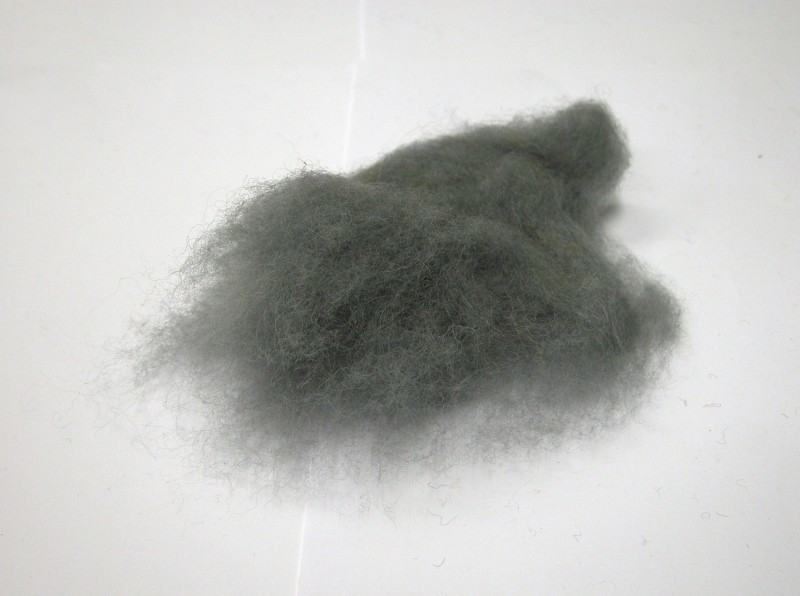 Mykaná vlna merino šedá světlá