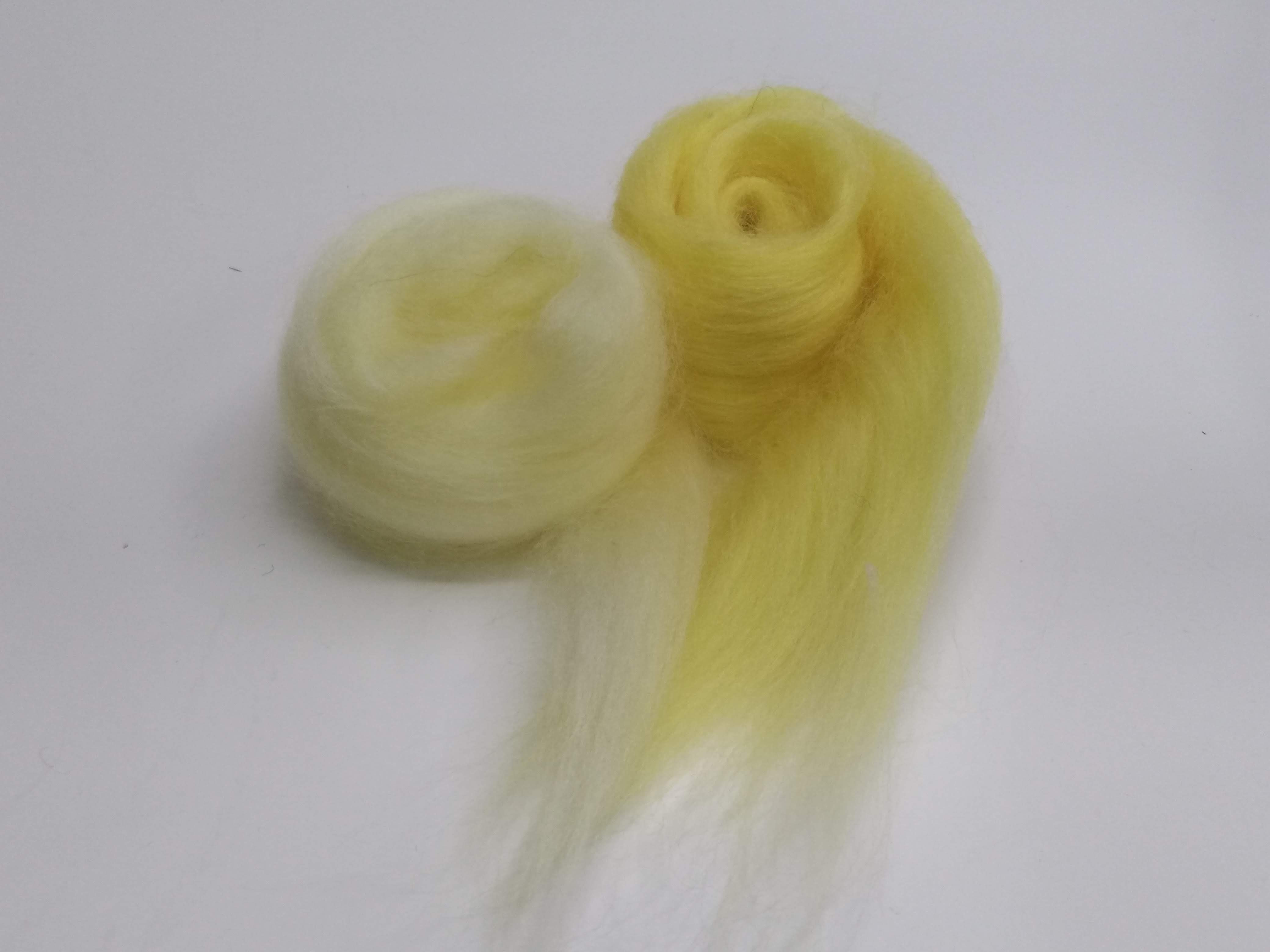 Merino/mohér žlutá blong světlá 20g