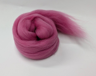 česaná vlna SH na plstění a předení Růžová IV. jahodová HotPink 20 g