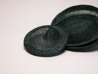 8 cm fascinátor tmavá zelená