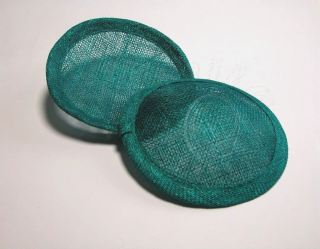 Fascinátor základ 12 cm velký petrol