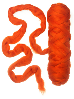 Merino ultra jemné 18 mic  NUNO oranžová  č.121 -  20g
