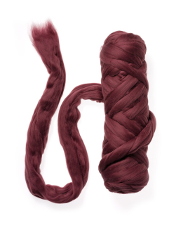 Merino ultra jemné 18 mic NUNO vínová burgundská č.130 -  20g