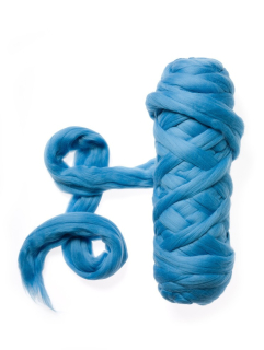 Merino ultra jemné 18 mic NUNO modrá světlá I.  č.157 20g