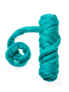 Merino ultra jemné 18 mic NUNO tyrkys smaragdově do zelena IV .  č.164 20g