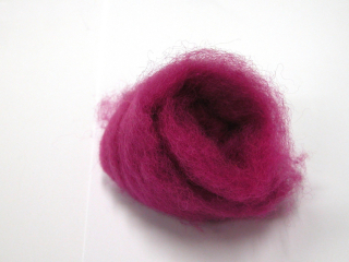 Mykaná vlna merino fuxie jasná