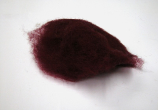 Mykaná vlna merino bordovýnová