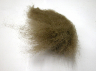 Mykaná vlna merino hnědá I. světlá/kávová 10g