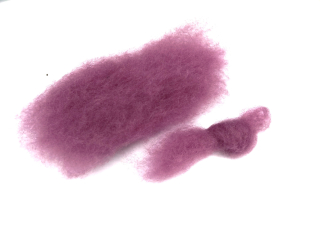Mykaná vlna merino růžová šalvějová pastel