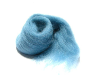 Merino vlna na plstění modrá nebeská 25g