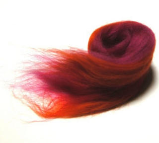 Oheň červenočervený Merino melír - 15g